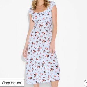 Floral White Dress